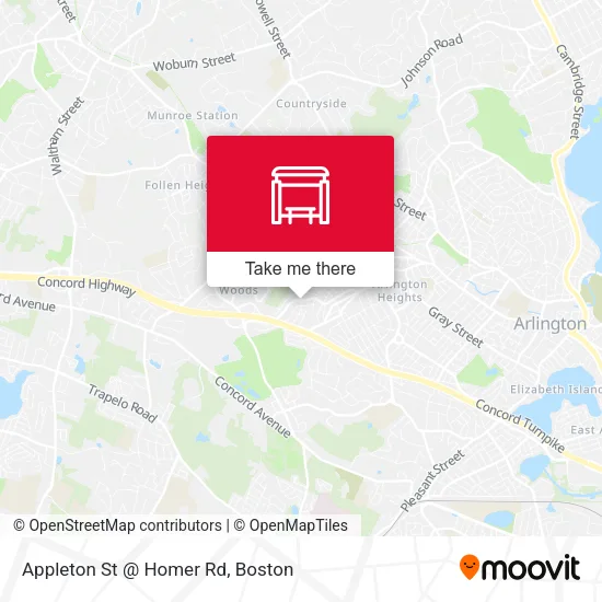 Appleton St @ Homer Rd map