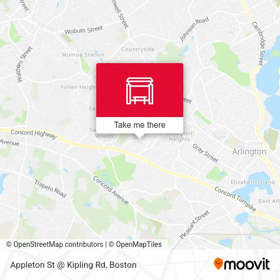 Mapa de Appleton St @ Kipling Rd