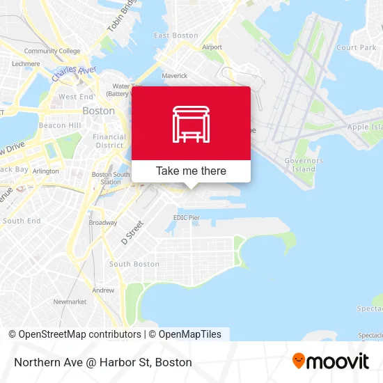 Northern Ave @ Harbor St map