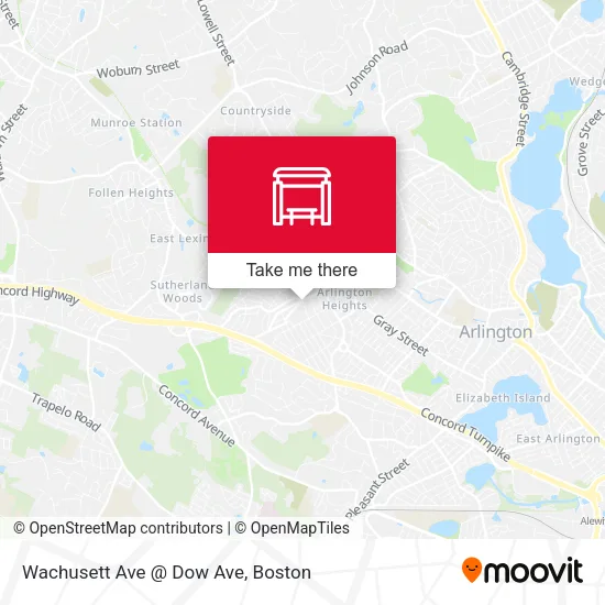 Mapa de Wachusett Ave @ Dow Ave