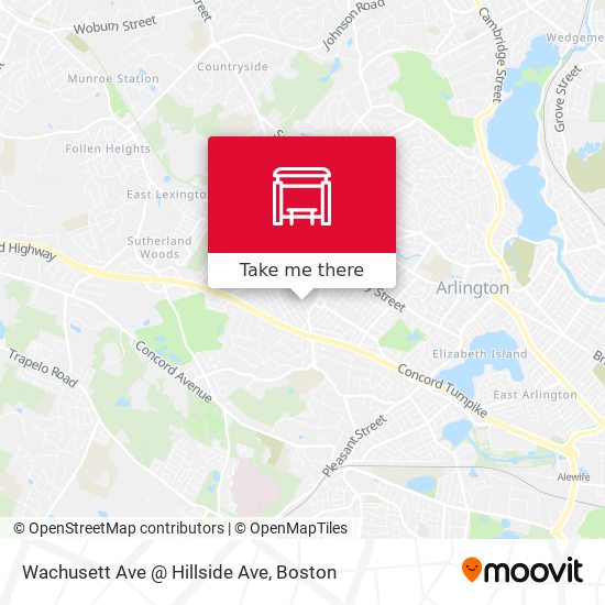 Wachusett Ave @ Hillside Ave map