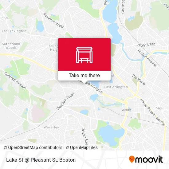 Mapa de Lake St @ Pleasant St