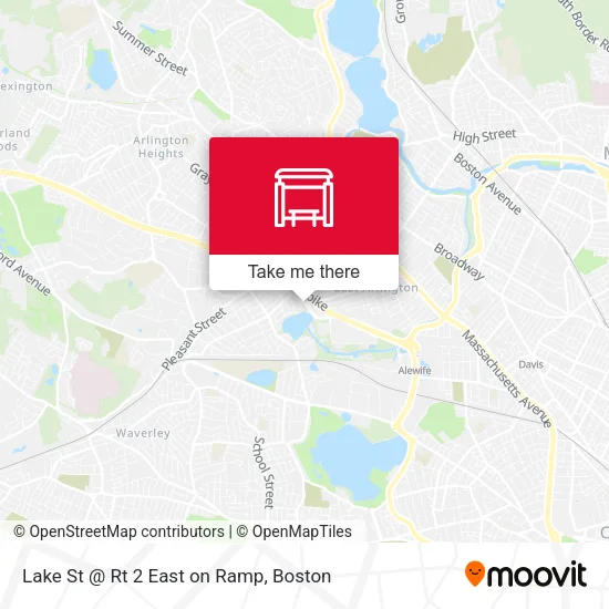 Lake St @ Rt 2 East on Ramp map