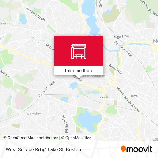 West Service Rd @ Lake St map