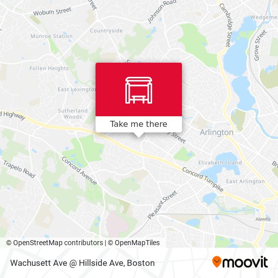 Wachusett Ave @ Hillside Ave map