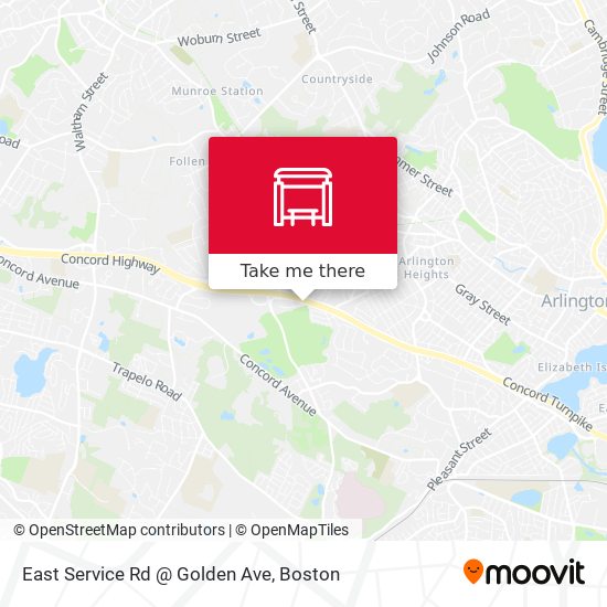Mapa de East Service Rd @ Golden Ave