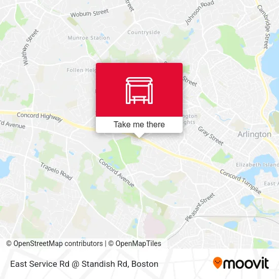 Mapa de East Service Rd @ Standish Rd