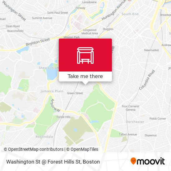 Washington St @ Forest Hills St map
