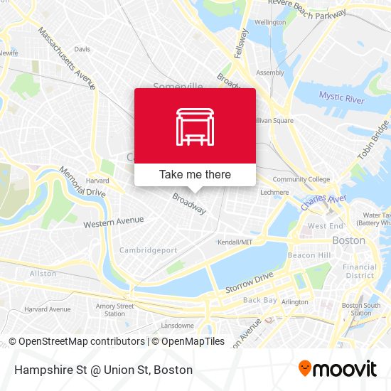 Hampshire St @ Union St map