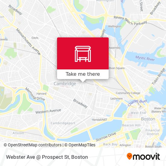 Webster Ave @ Prospect St map