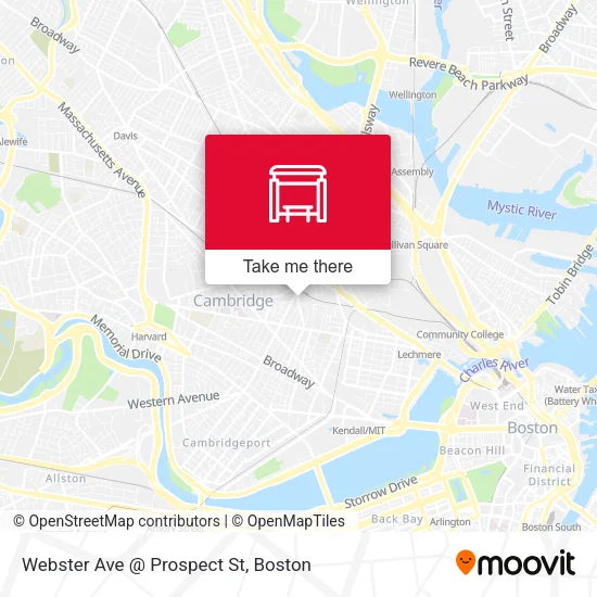 Mapa de Webster Ave @ Prospect St