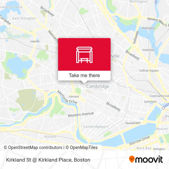 Kirkland St @ Kirkland Place map