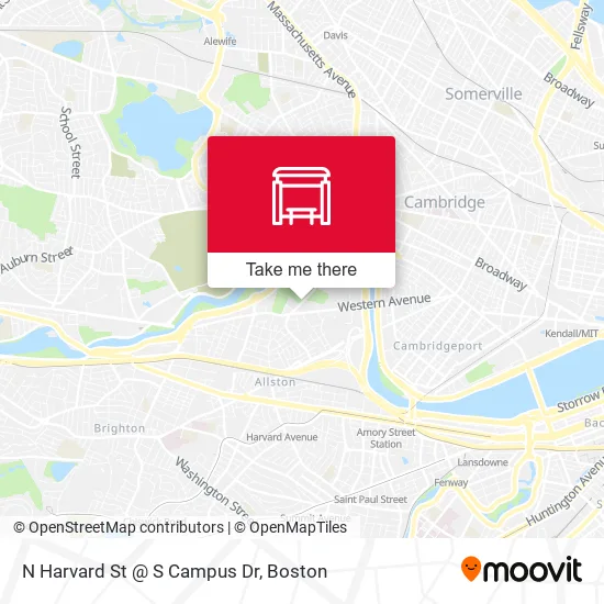 Mapa de N Harvard St @ S Campus Dr