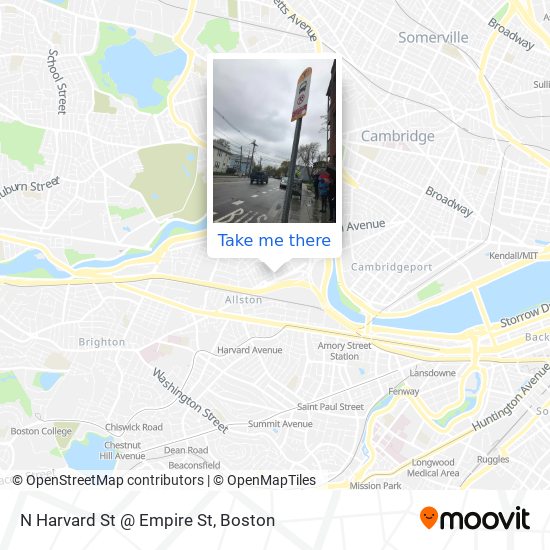 Mapa de N Harvard St @ Empire St