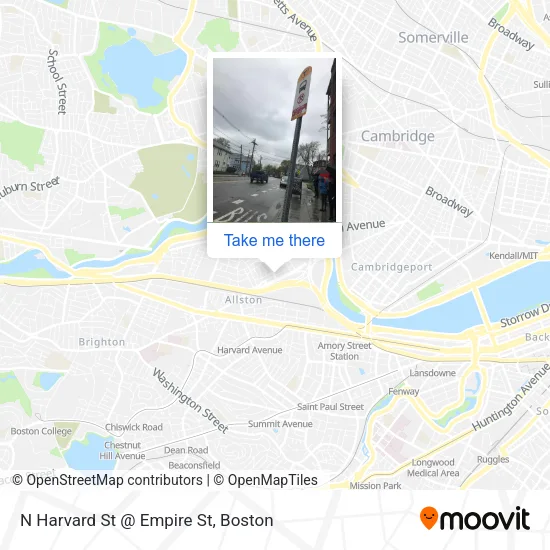 Mapa de N Harvard St @ Empire St