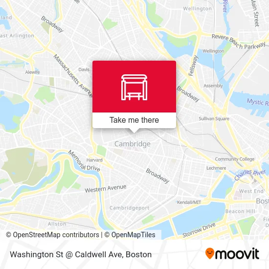 Mapa de Washington St @ Caldwell Ave