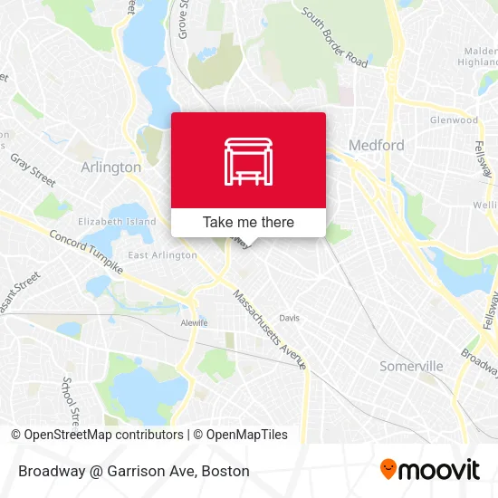 Mapa de Broadway @ Garrison Ave