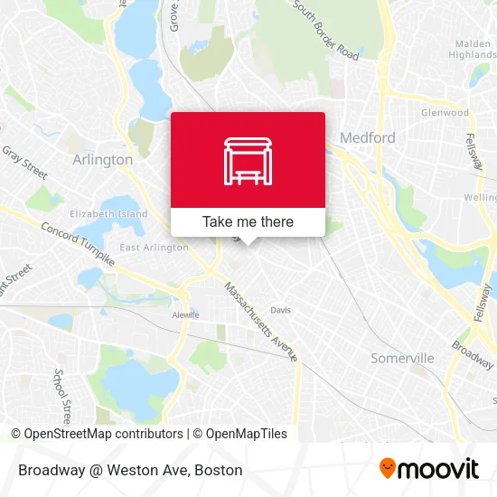 Mapa de Broadway @ Weston Ave