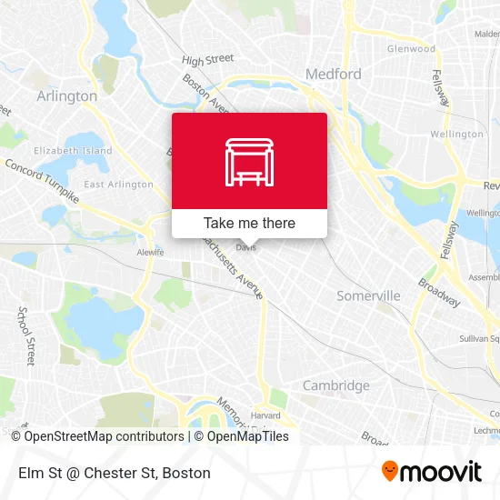 Mapa de Elm St @ Chester St