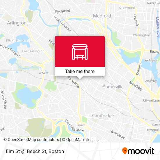 Mapa de Elm St @ Beech St