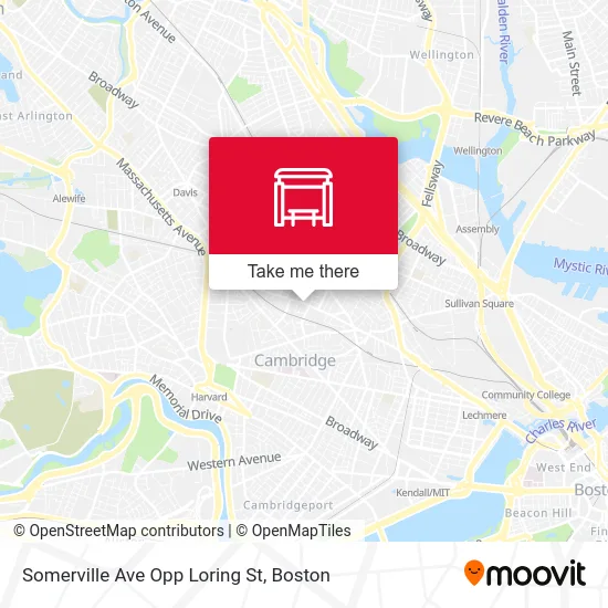 Somerville Ave Opp Loring St map