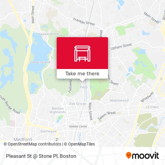 Mapa de Pleasant St @ Stone Pl
