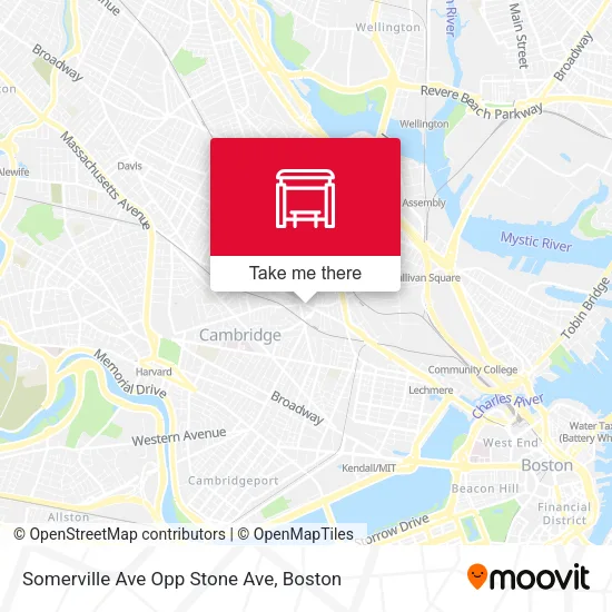 Mapa de Somerville Ave Opp Stone Ave