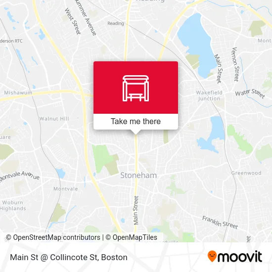 Main St @ Collincote St map