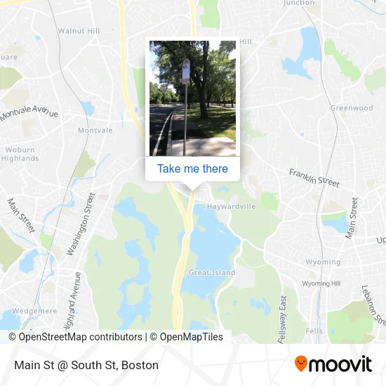 Main St @ South St map