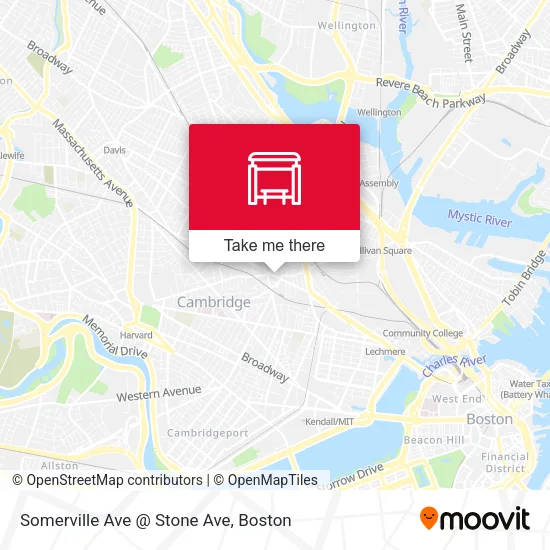 Mapa de Somerville Ave @ Stone Ave