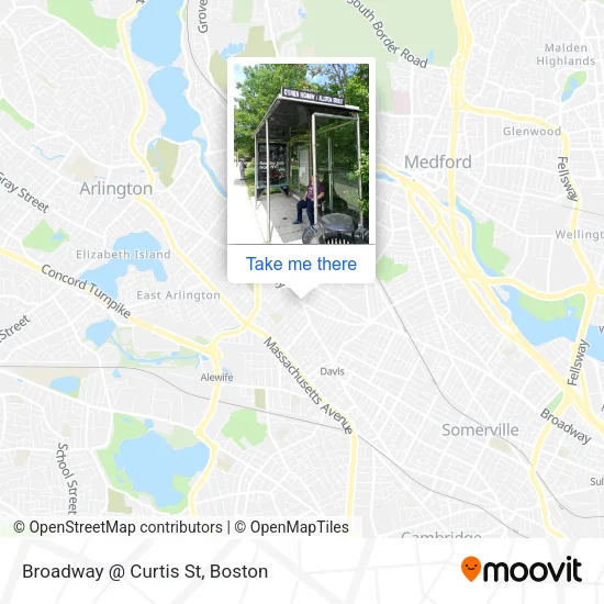 Broadway @ Curtis St map