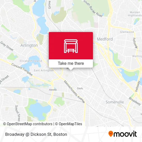 Mapa de Broadway @ Dickson St