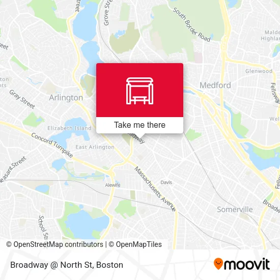 Broadway @ North St map