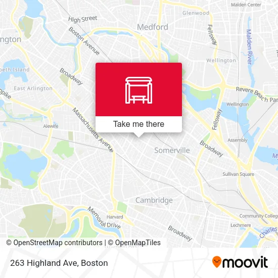 263 Highland Ave map