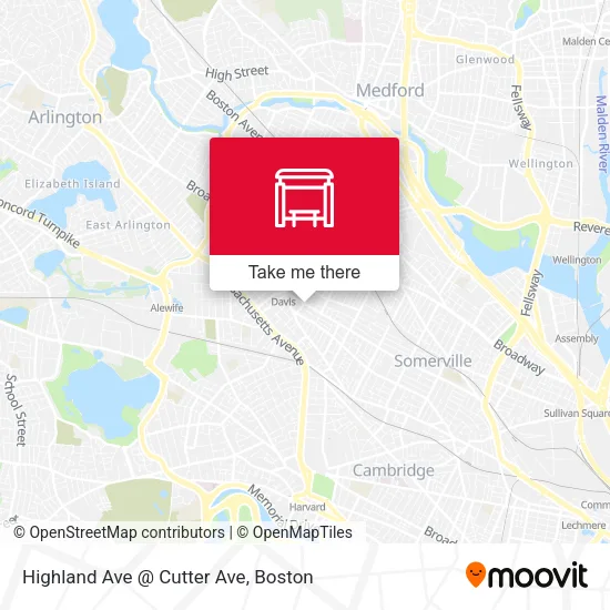 Mapa de Highland Ave @ Cutter Ave