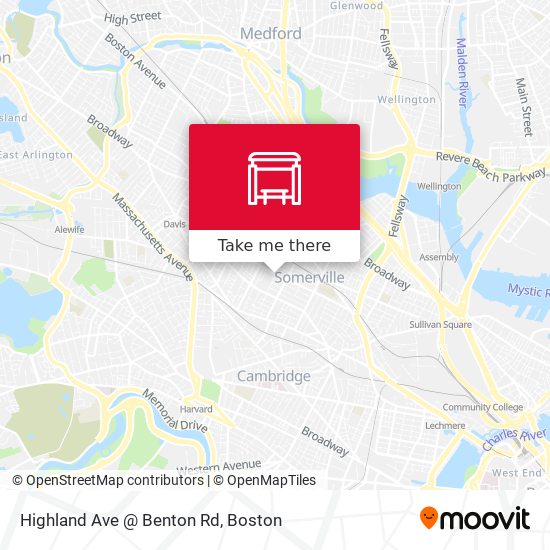 Highland Ave @ Benton Rd map