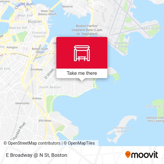 Mapa de E Broadway @ N St