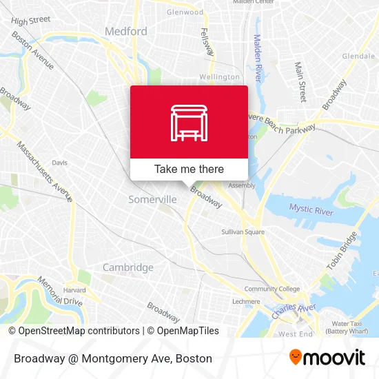 Mapa de Broadway @ Montgomery Ave
