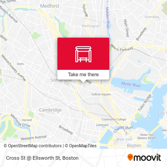 Mapa de Cross St @ Ellsworth St