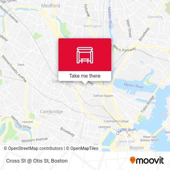 Mapa de Cross St @ Otis St