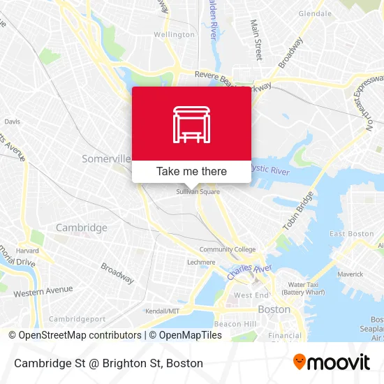 Cambridge St @ Brighton St map