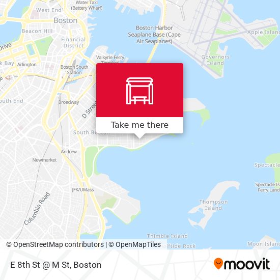 E 8th St @ M St map