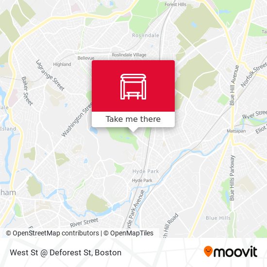 Mapa de West St @ Deforest St