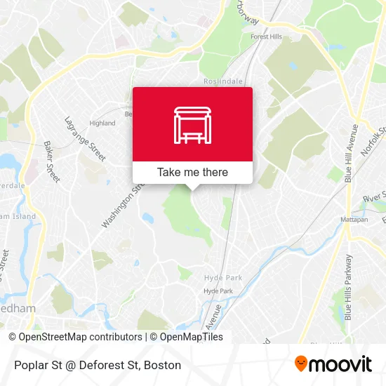 Poplar St @ Deforest St map