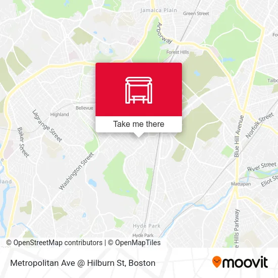 Metropolitan Ave @ Hilburn St map