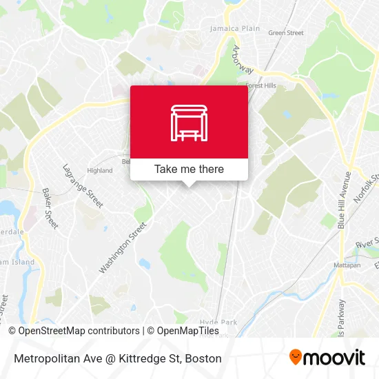Mapa de Metropolitan Ave @ Kittredge St