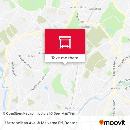Metropolitan Ave @ Malverna Rd map