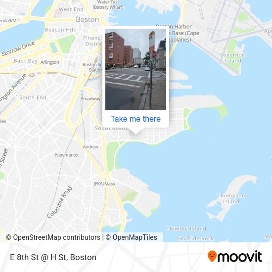 Mapa de E 8th St @ H St