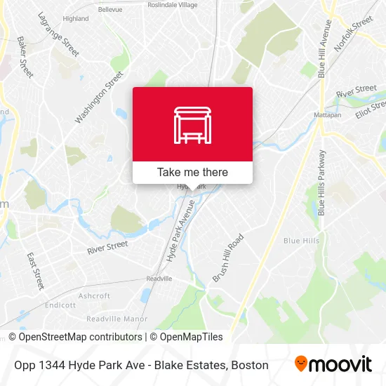 Opp 1344 Hyde Park Ave - Blake Estates map