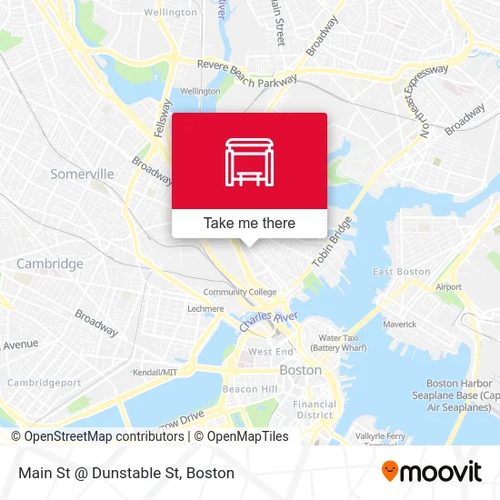 Main St @ Dunstable St map
